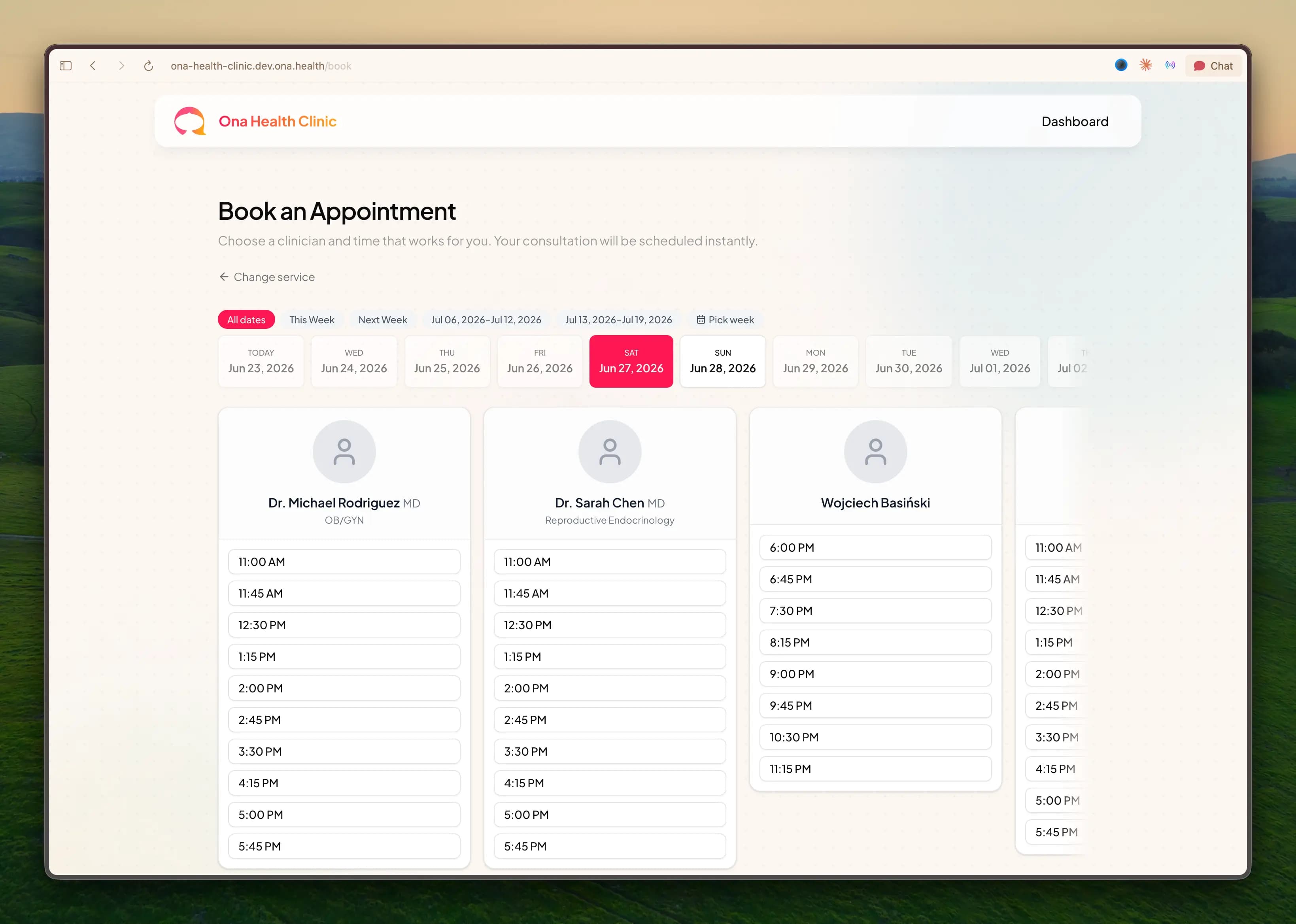 Online scheduling